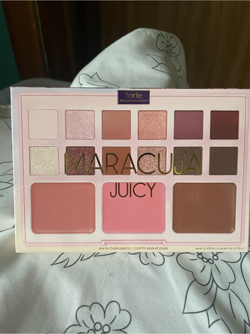 tarte Maracuja Juicy Eyes & Cheek Palette - pinks & brown